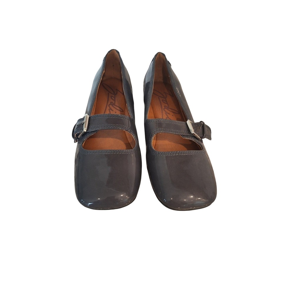 Zodiac Gray  Patent Leather Mary Jane Flats size 8