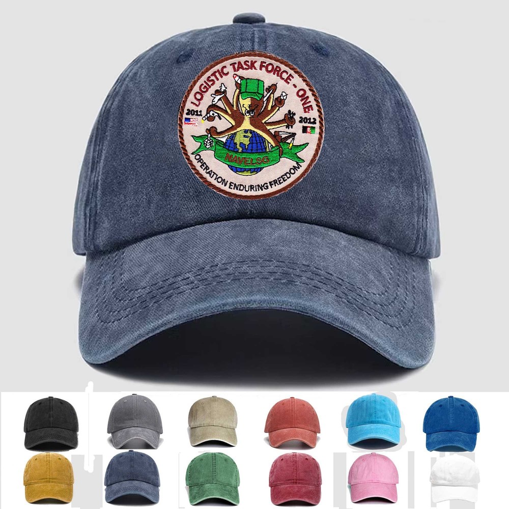 Custom Embroidered Hat Logistic Task Force One Navelsg OEF 2011-2012,Veteran Cap