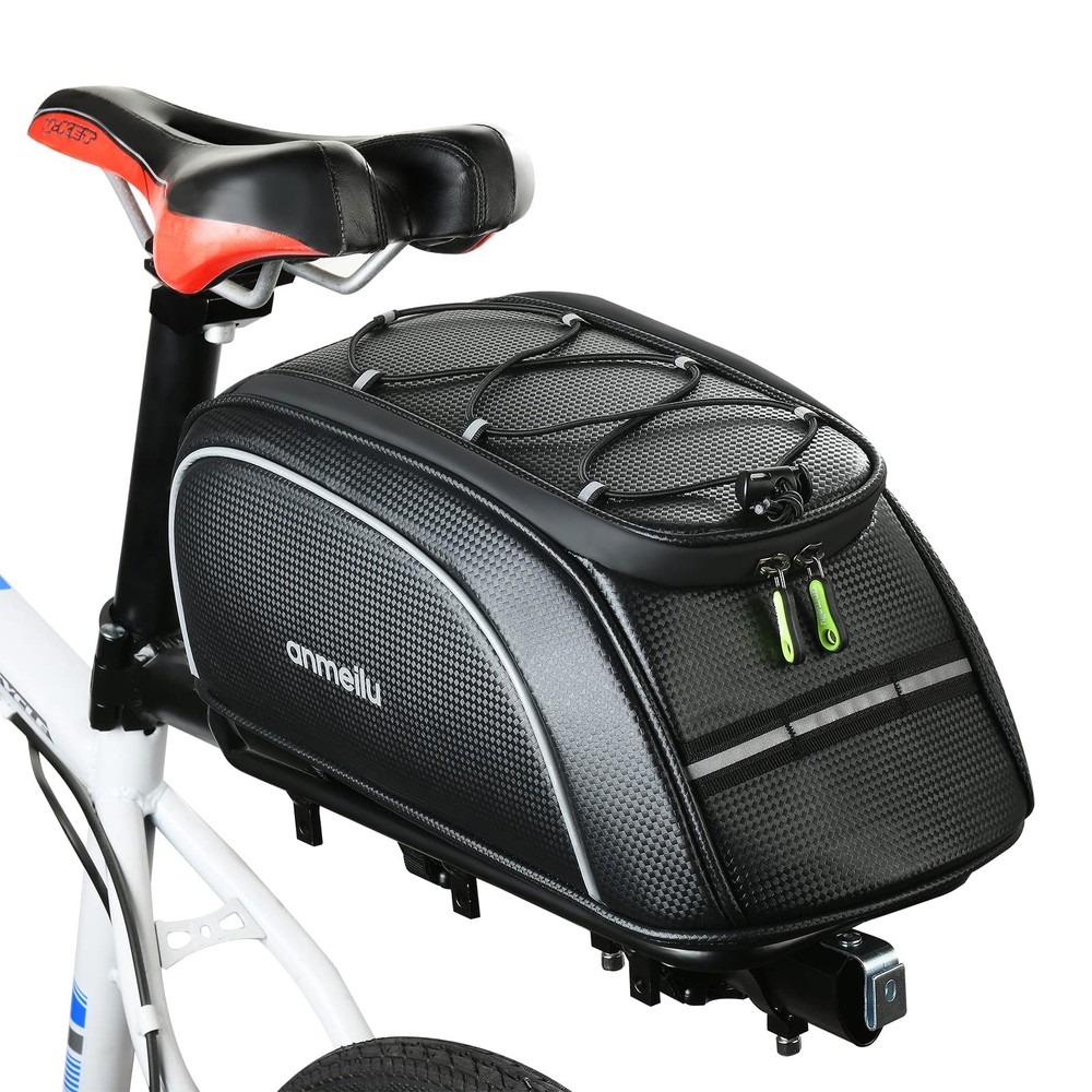 Bike Rack Bag Bicycle Bag Bike Trunk Bags Rear Rack Pack Carrier Pannier Stor...