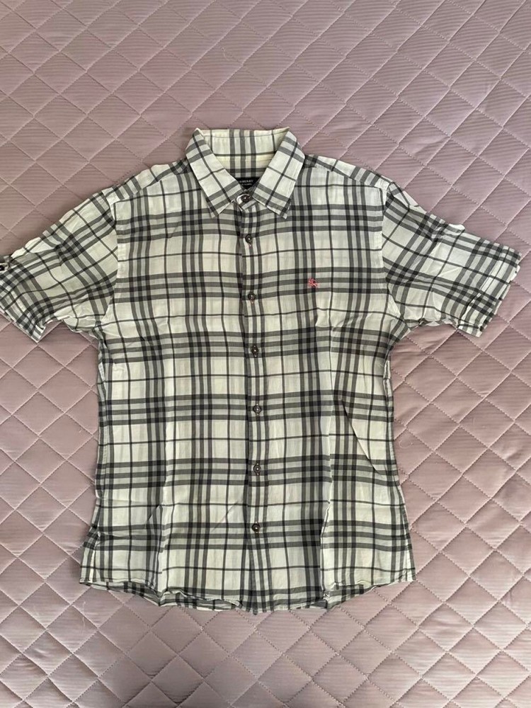 Burberry Short Sleeve Check Shirt Men's Fashion from Japan