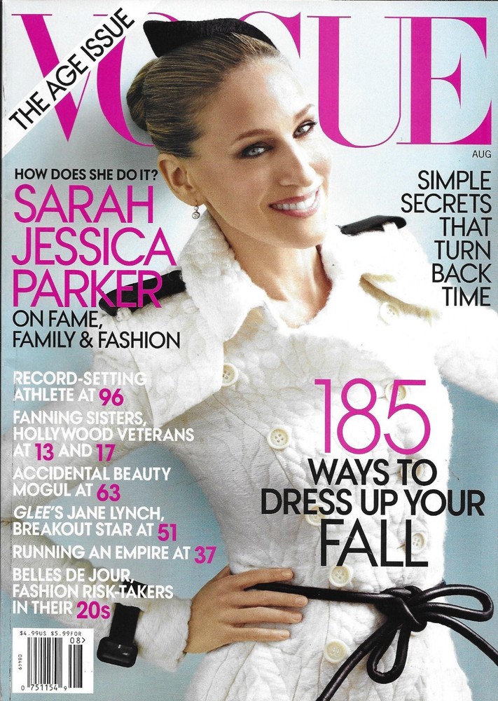 Vogue Magazine Sarah Jessica Parker Age Issue Jane Lynch Fanning Sisters 2011
