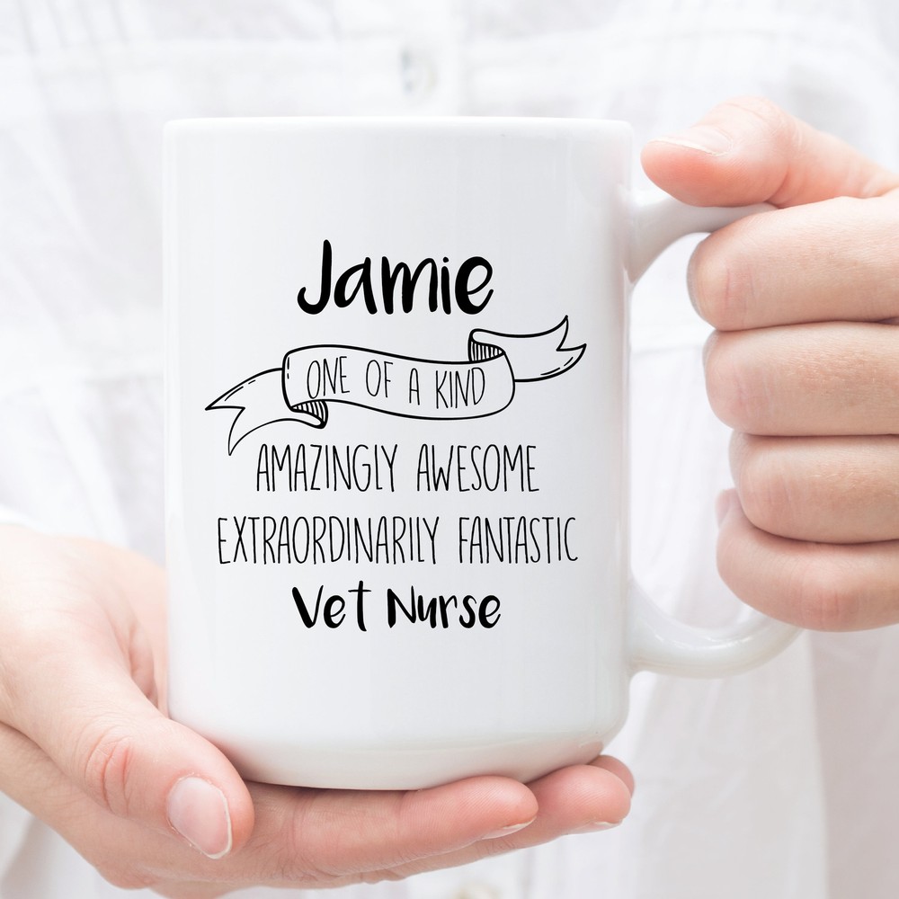 Personalized Coffee Mug For Vet Nurse Custom Gifts For Vet Nurse Perfect