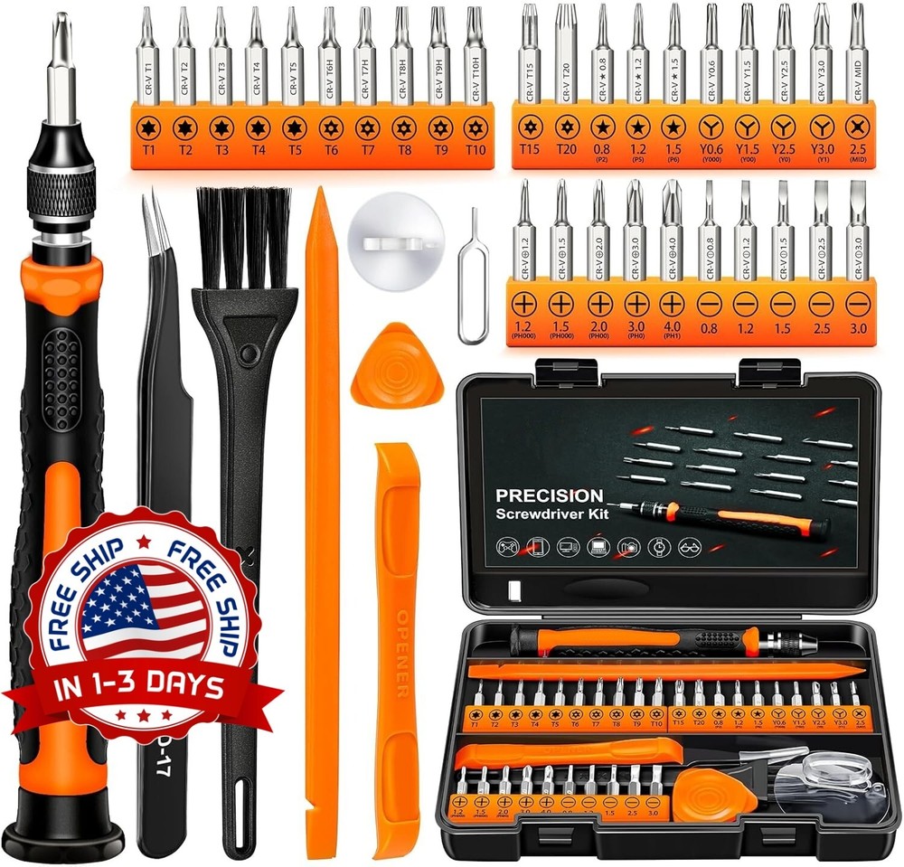 Precision Screwdriver Set 38-Piece Kit, Ideal Gift for Men, New Tools