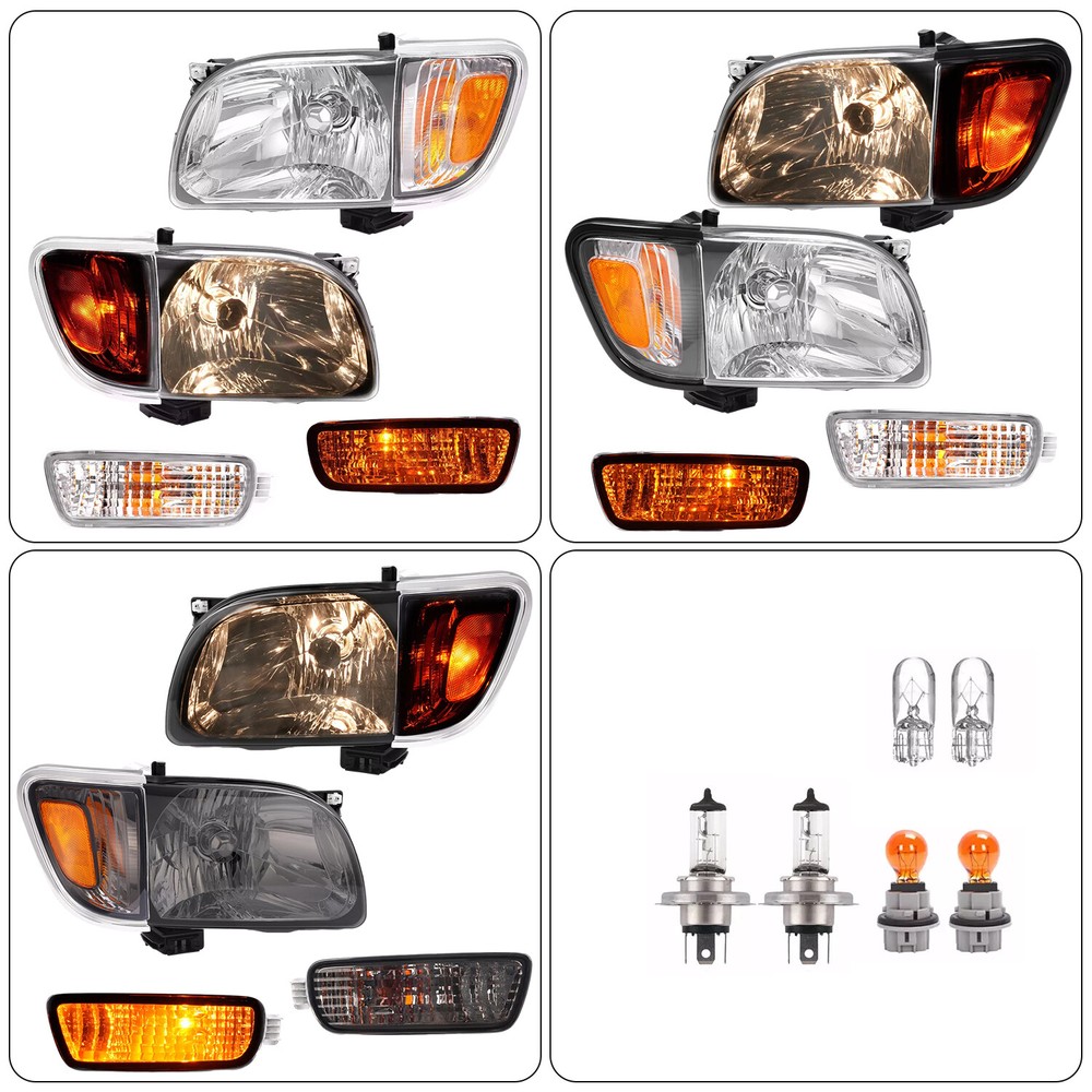 Headlight & Corner Light & Turn Signal Light For Toyota Tacoma 2001 2002 03 2004