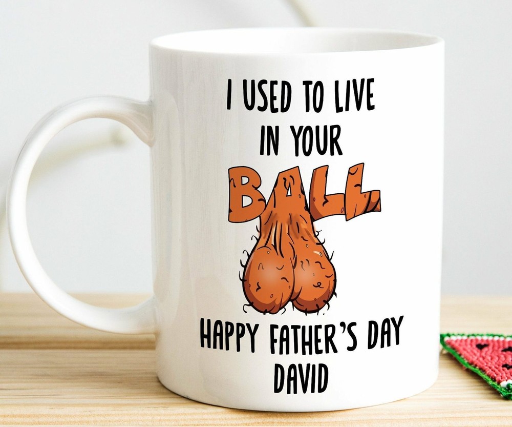 Taza personalizada solía vivir en tu baile divertida regalos del día del padre papá