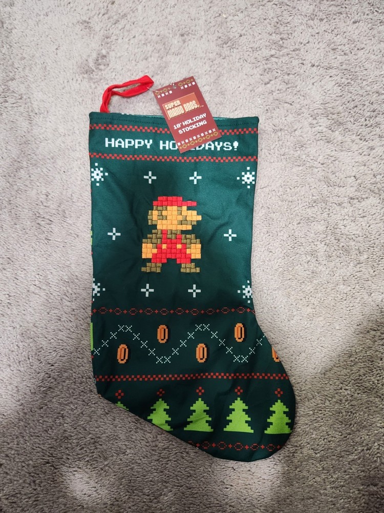Super Mario Bros. Nintendo Retro Christmas Holiday Stocking 18