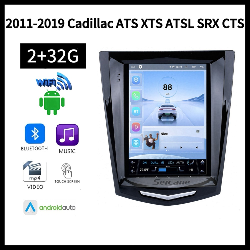 2011-2019 Cadillac ATS XTS ATSL SRX CTS Android Auto GPS 4G WIFI Navigation