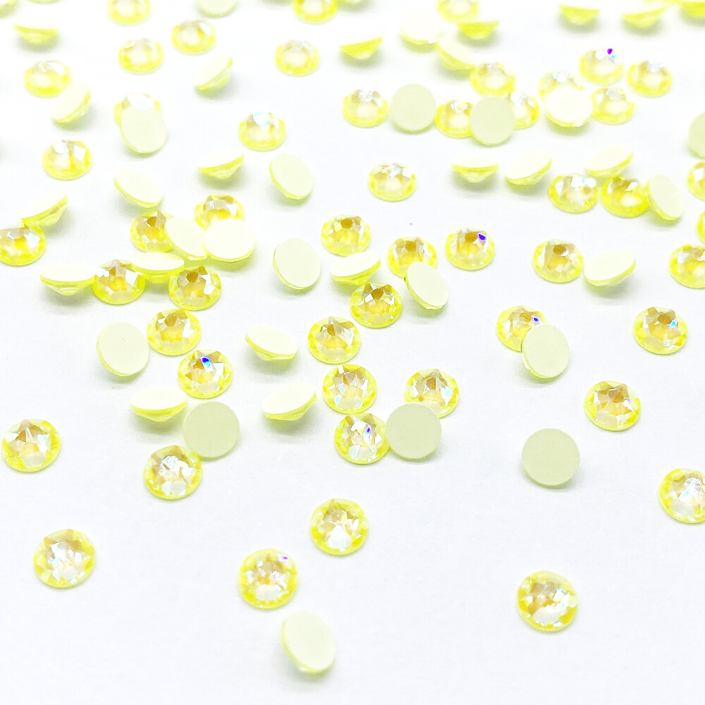 Swarovski 2088 20ss 5mm Flatback Neon Electric Yellow DeLite Crystals