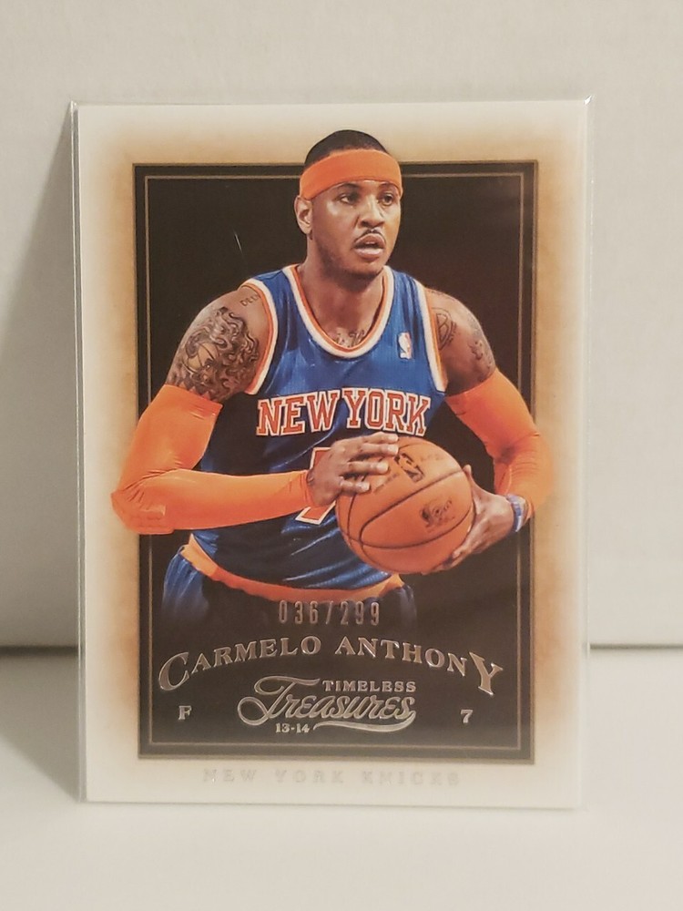 2013-14 Panini Timeless Treasures #18 Carmelo Anthony 36/299 New York Knicks
