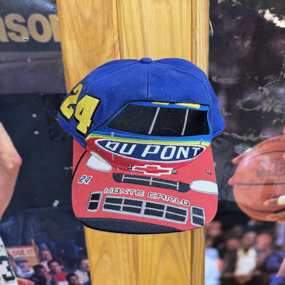 VINTAGE DuPont Motorsports Hat Cap Snap Back NASCAR Racing Jeff Gordon 90s