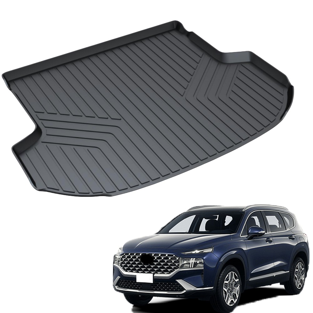 Rear Cargo Trunk Liner Floor Cover Mat fit for 2021-2023 Hyundai Santa Fe 5 seat