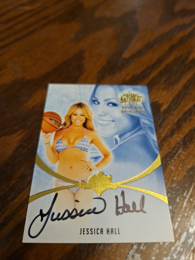 Benchwarmer 2013 Jessica Hall National Autograph Gold Foil Card Auto Playboy