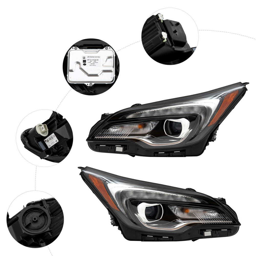 2019-2020 Buick Envision Full LED Headlights Assembly Left & Right Pair  