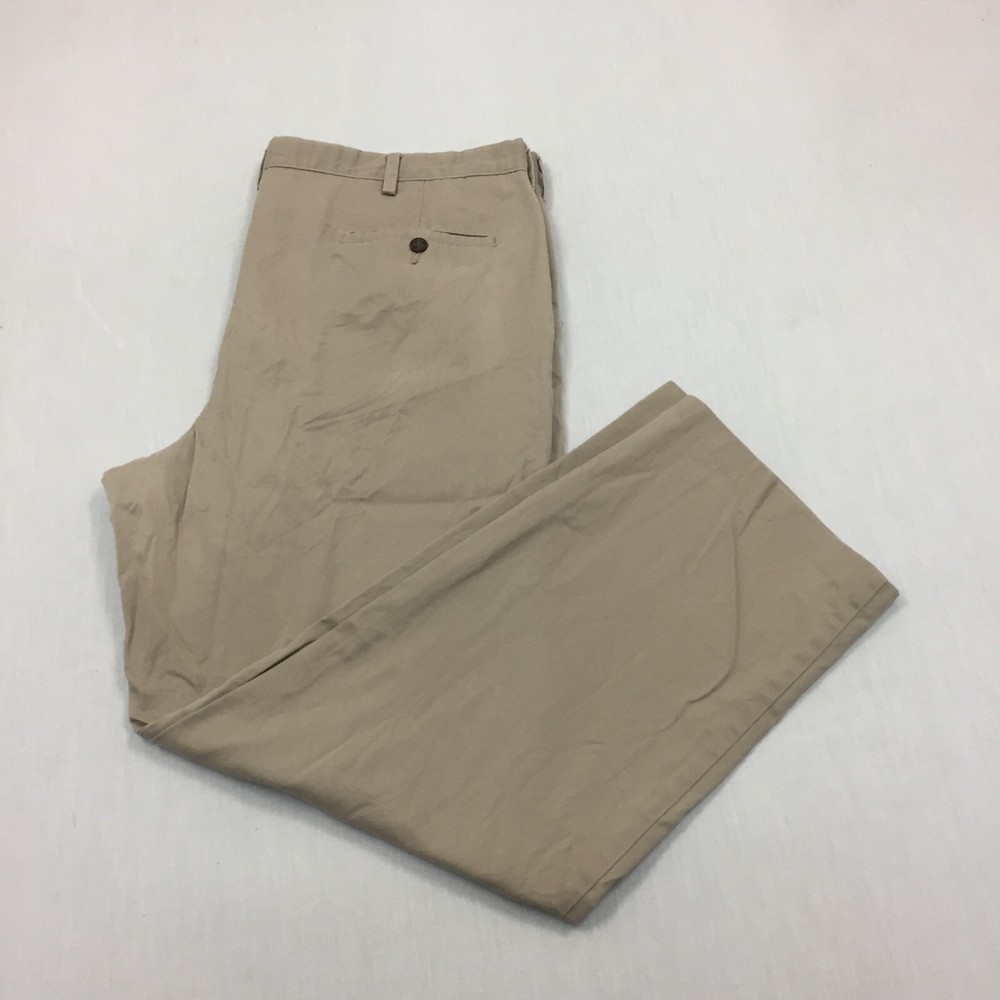 Dockers Chino Trousers Cotton Pants Straight Fit Mens Size 40W 32L Beige