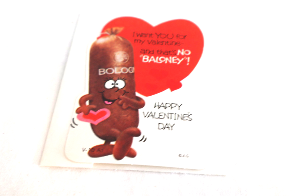 Vintage Valentine Card American Greetings BALONY w. Envelopes