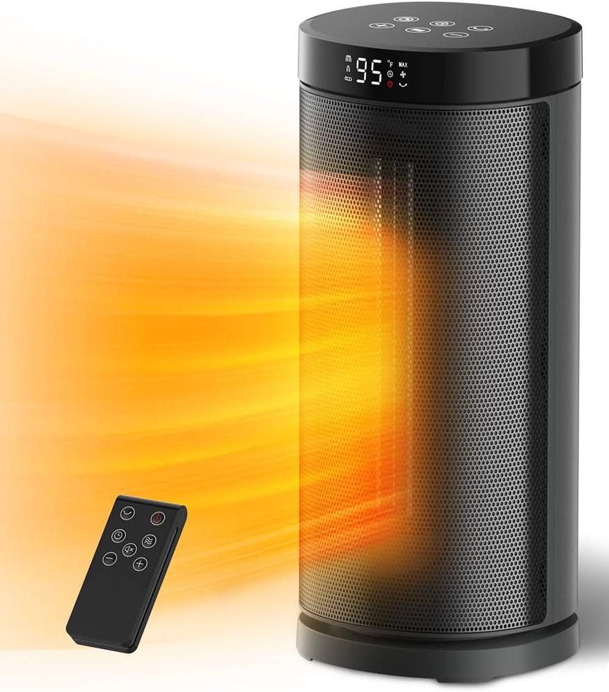 Space Heater for Indoor Use, 1500W Fast Heating, Electric & Portable Ceramic Hea