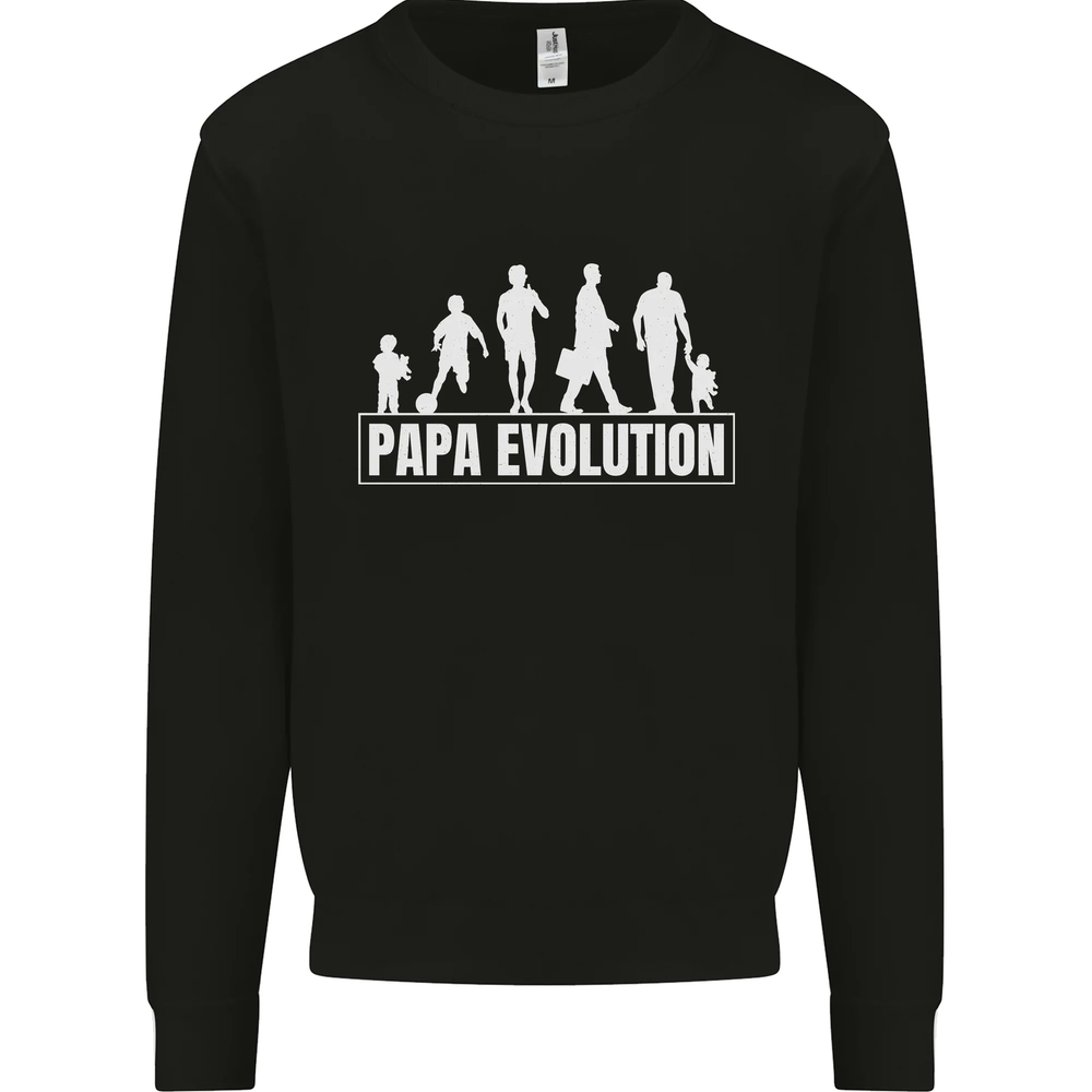 Papa Evolution Fathers Day Mens Sweatshirt Jumper