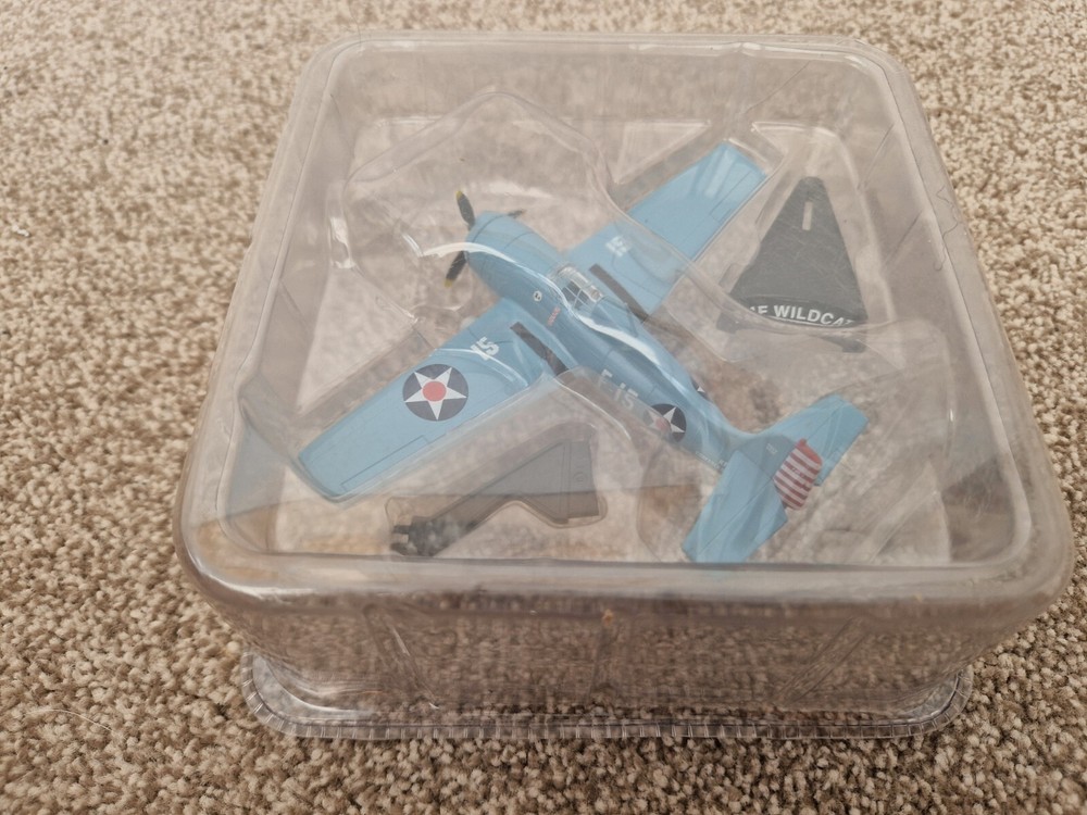 DEL PRADO 1:87 - CLASSIC GRUMMAN F4F WILDCAT WW2 DIECAST AIRCRAFT PLANE