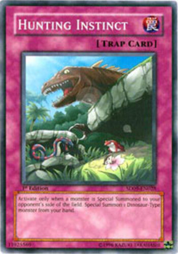 Hunting Instinct - SD09-EN028 - Common - 1st Edition x1 - Moderately Played