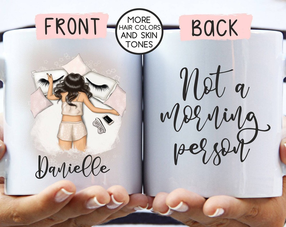 Not A Morning Person Custom Name Mug Girly Mugs Girly Gifts Personalized