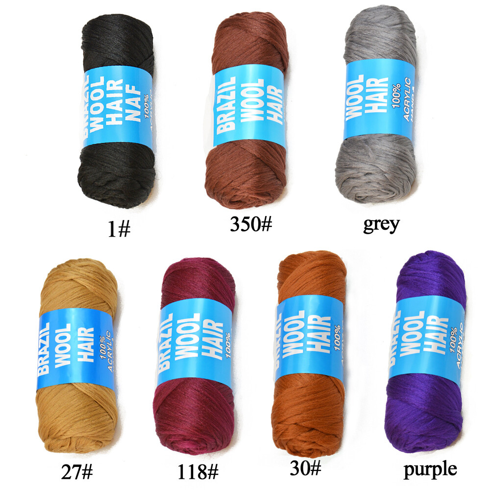 Brazilian Wool Hair Yarn for Braiding Weaving and Faux Locs Styling