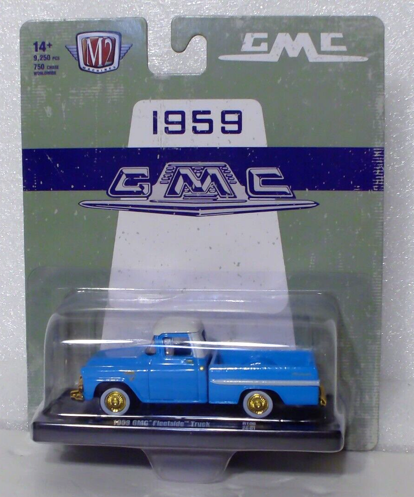 M2 Machines Gold Chase1959 GMC Fleetside Truck 1:64 Diecast
