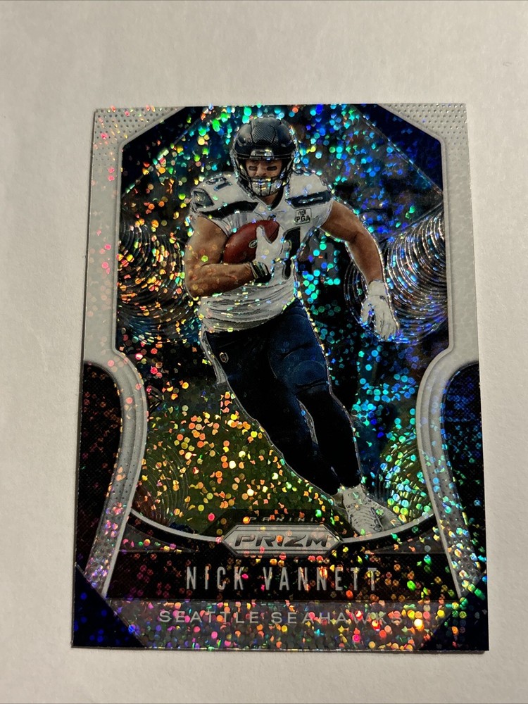 Nick Vannett 2019 Panini Prizm WHITE SPARKLE Prizm SP #257 - SEAHAWKS - Titans