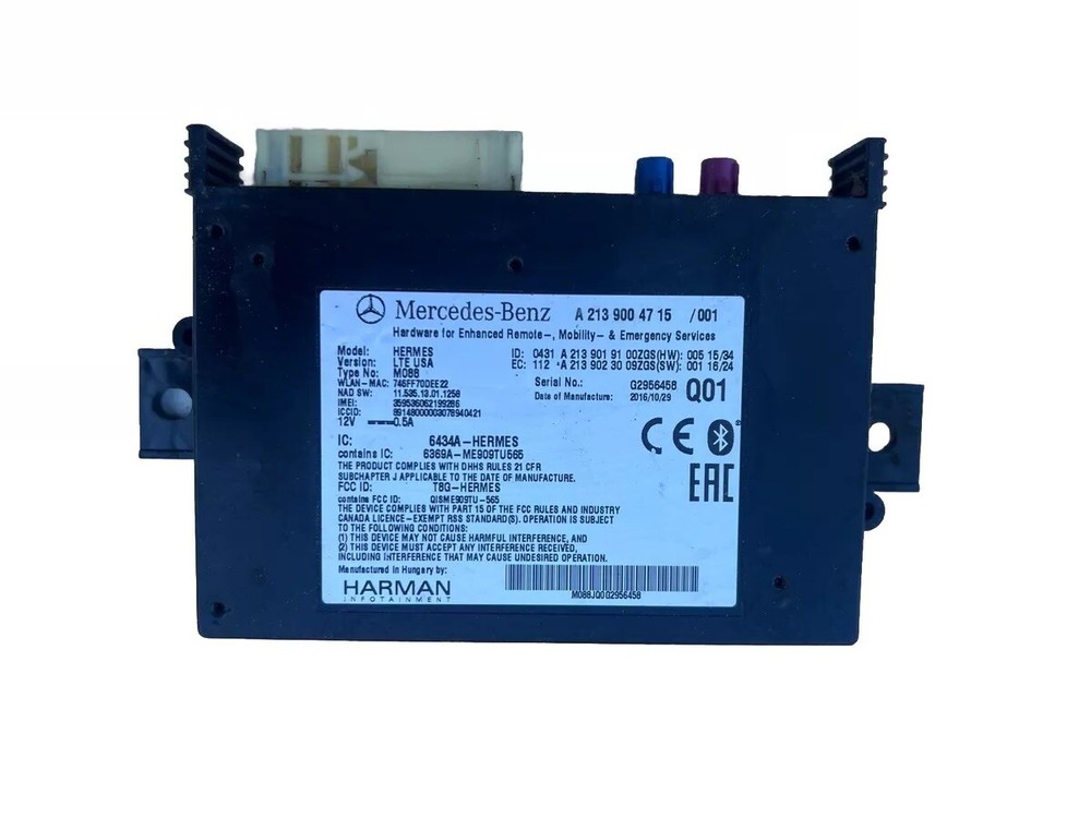 Mercedes-Benz Telematic Communication Control; Interface Module - 213-900-47-15