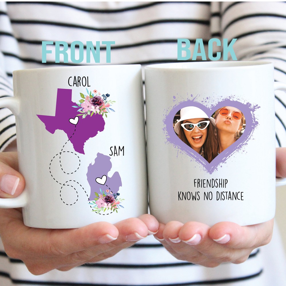 Long Distance Gift For Best Friend Personalized Best Friend Mug Moving Away Gift