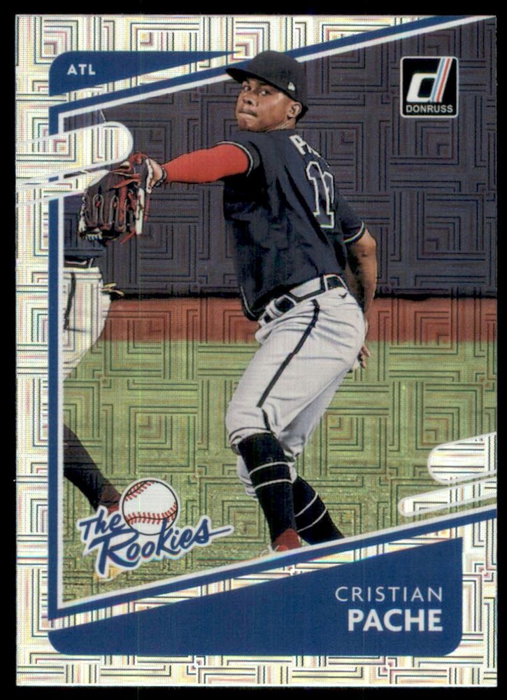 2021 Donruss The Rookies Vector Atlanta Braves Baseball Card #4 Cristian Pache