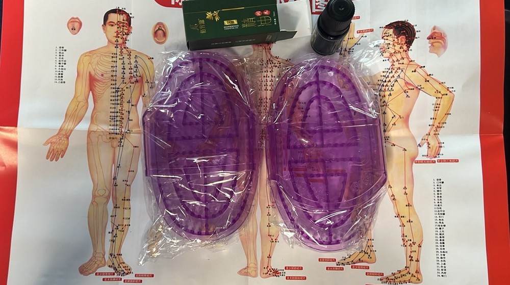 2 Pcs Meridian Massage Brush Magnetic Full Body Meridian Brush Beauty Salon Mass