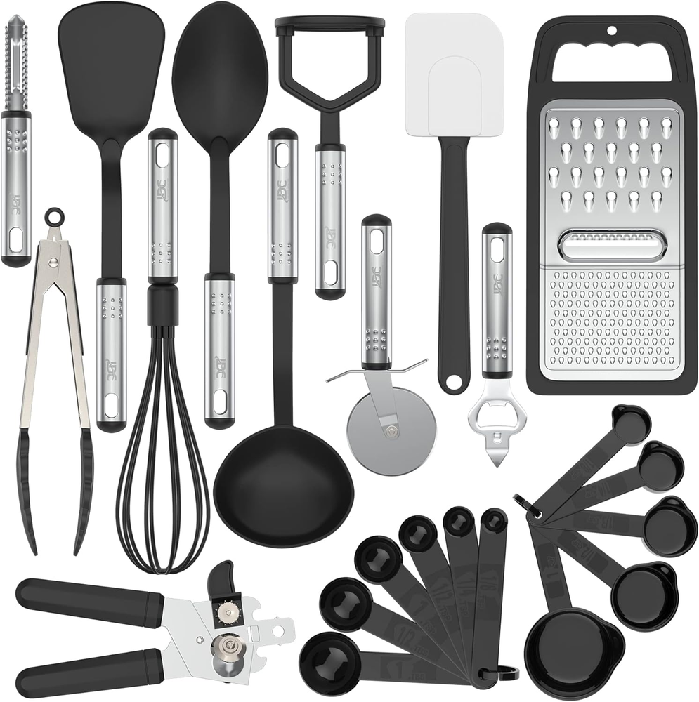 23 PCS Cooking Utensils Set - Non-Stick and Heat Resistant Nylon Cooking Spatula