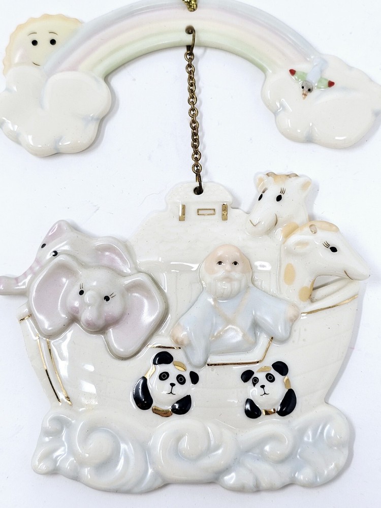 Lenox Noah's Ark Rainbow Porcelain Christmas Ornament with Box #6119044  