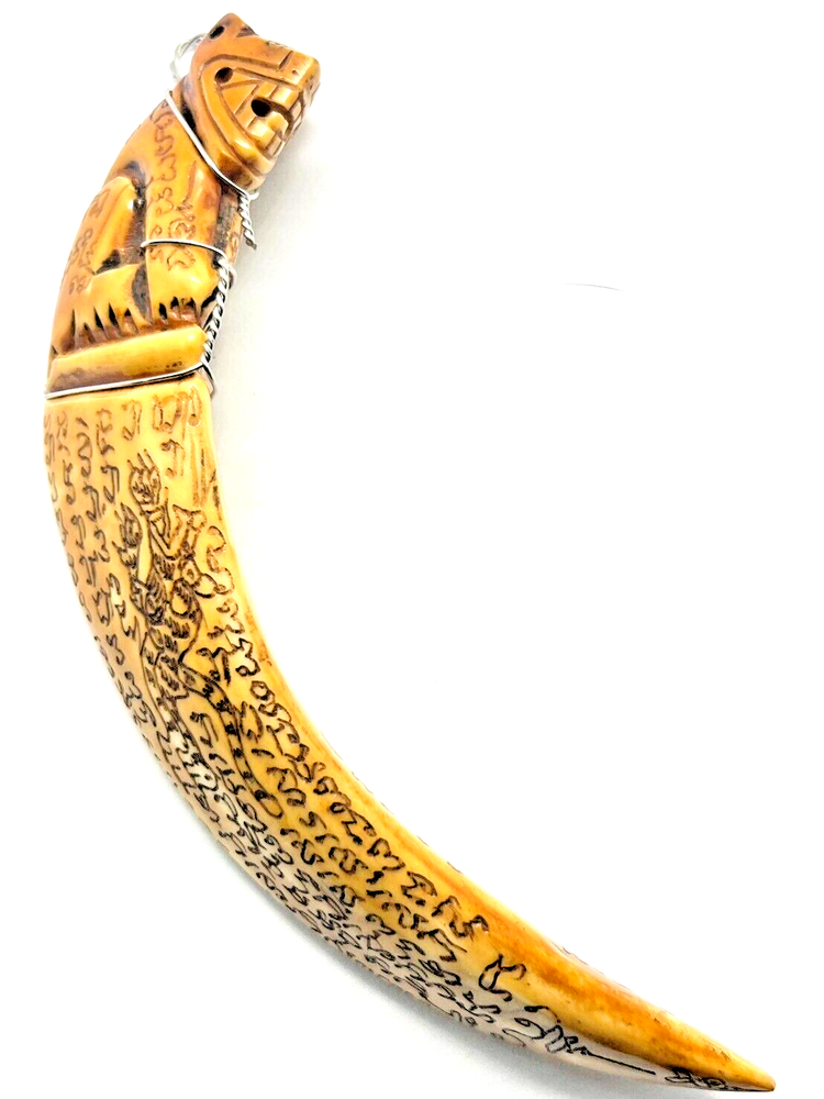 TIGER LP Sawai Amulet Thai Charm Spiritual ENERGY Protection SACRED Antique