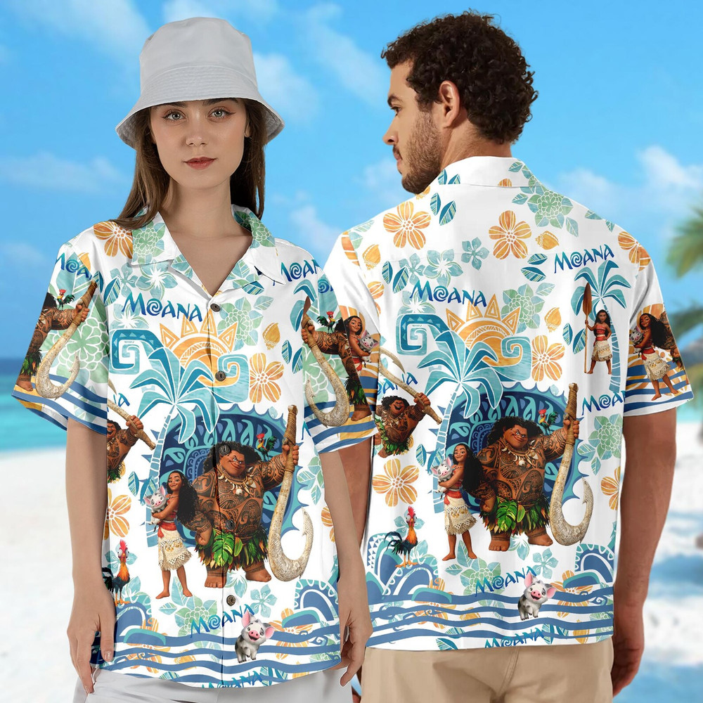 Princess Couple 3D HAWAII SHIRT All Over Print Best Price Father Day Gift-image