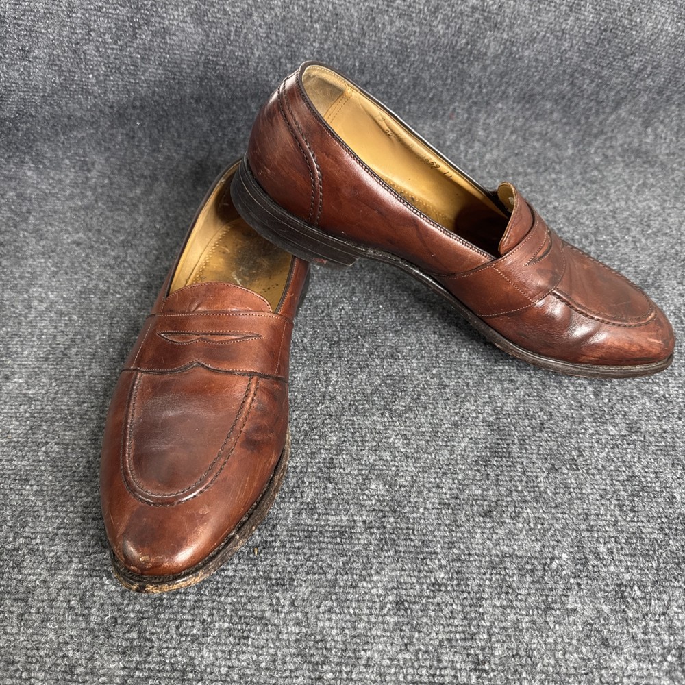 Johnston Murphy Crown Aristocraft Shell Tassel Loafers 24-8250 Sz 12 Vintage