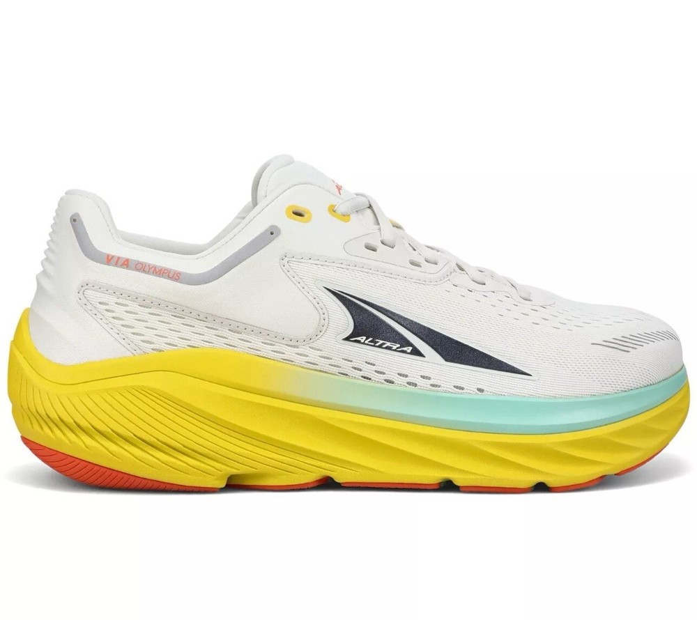 Altra Via Olympus Men's 7 Running Shoes Size 11.5 White Yellow