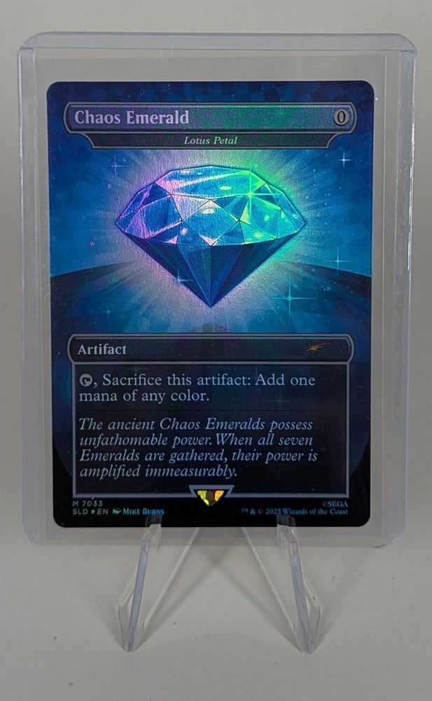 MTG Chaos Emerald - Lotus Petal (7033) | Blue | Secret Lair Drop (SLD) | Sonic
