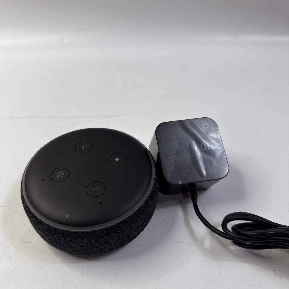 Echo Dot 3rd Gen Smart Speaker with Alexa in Black C78MP8 with Power Adapter