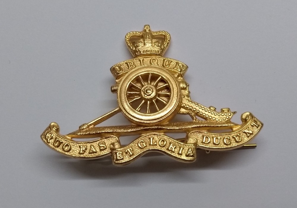 RA Hat Badge Army Officers Insignia British Artillery Dress Uniform NSN NEW