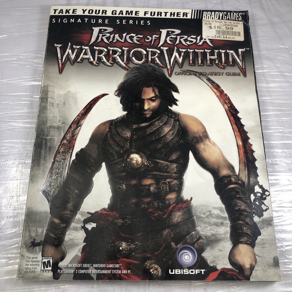 Prince of Persia Warrior Within Official Strategy Guide W/ Poster PS2 XBOX GC PC