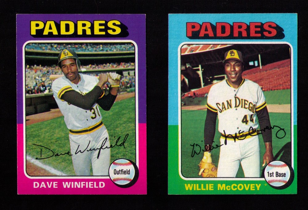 1975 Topps San Diego Padres COMPLETE Team Set (22ct) w/5 SIGNED Greif Grubb etc