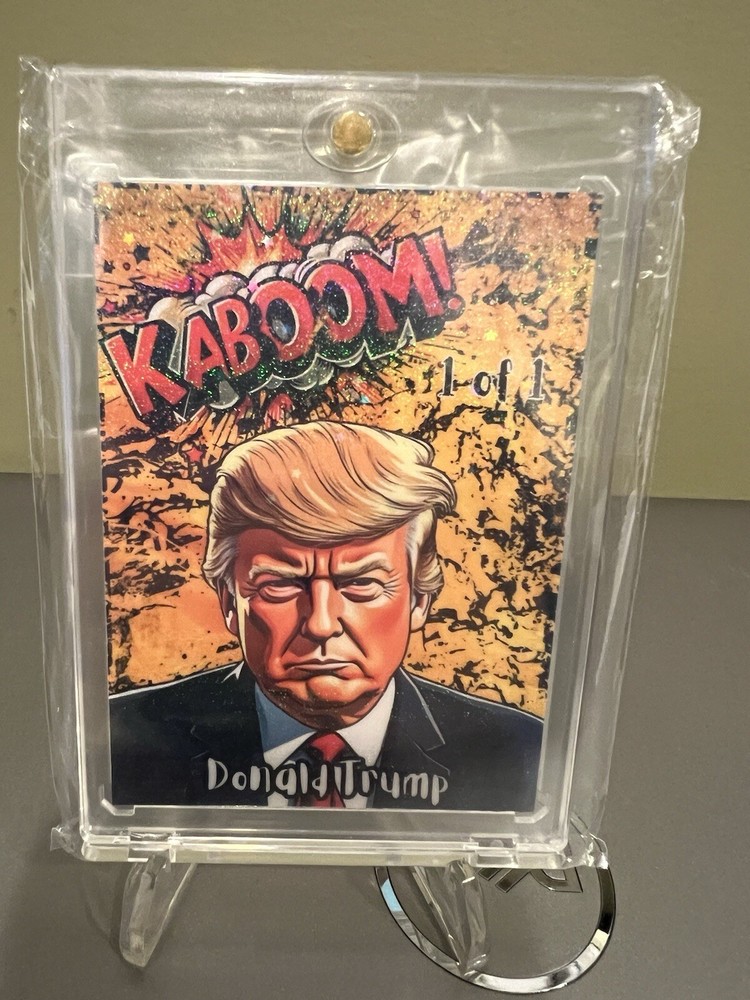 donald trump custom trading card