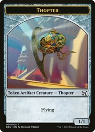 Thopter Token x4 Duel Decks Elves vs Inventors NM-Mint English Due Condition