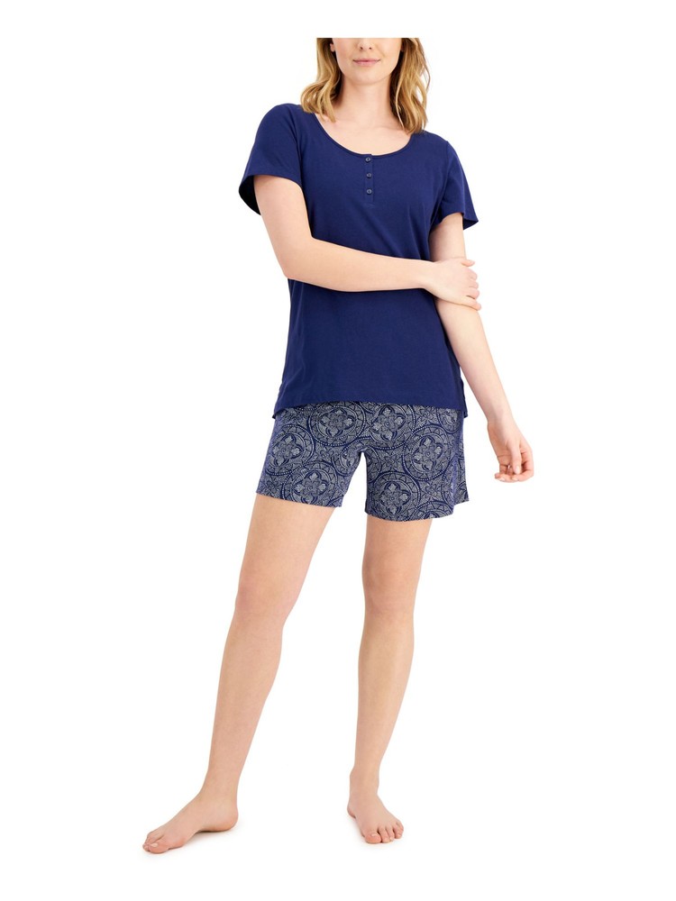 CHARTER CLUB Intimates Navy Sleep Shorts XS