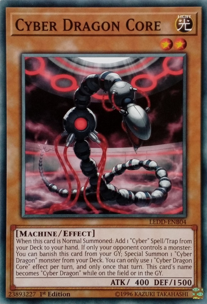 CYBER DRAGON CORE LEDD-ENB04 1st Edition Common YuGiOh Card
