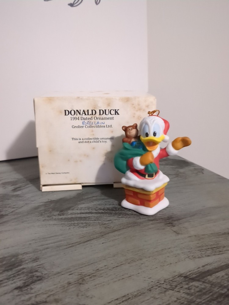 1994 Vintage Grolier Disney Donald Duck Christmas Tree Ornament