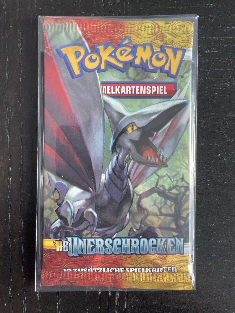 Pokemon HS Undaunted Booster Pack New & Original Packaging Sealed German Panzaeron