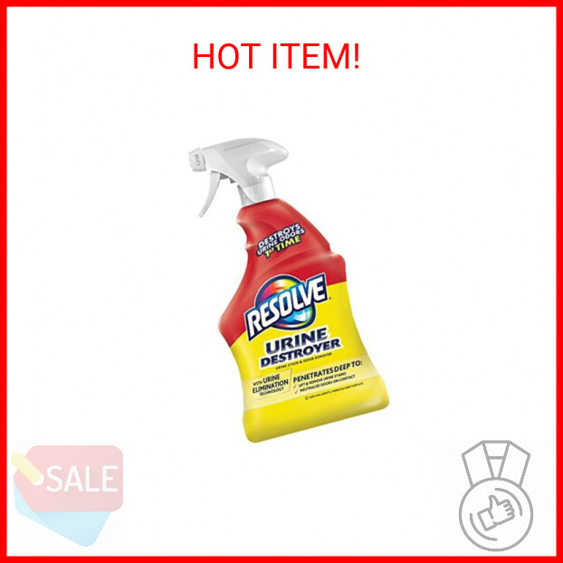 Resolve Urine Destroyer Spray – Pet Stain and Odor Remover, Carpet Cleaner Solut