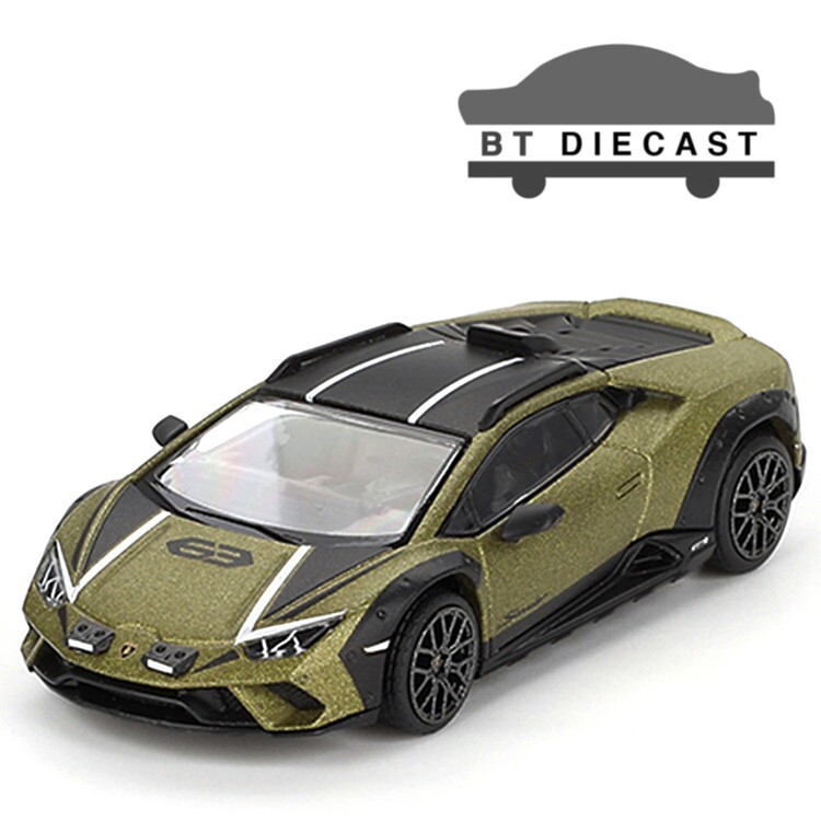 MINI GT LAMBORGHINI HURACAN STERRATO 1/64 DIECAST VERDE GEA MATT GREEN MGT00779